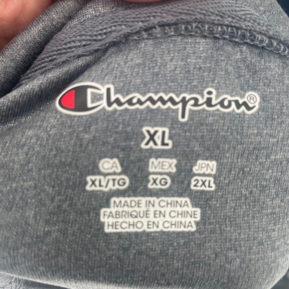 Champion Syracuse University Pullover Quarter Zip Long Sleeve Gray Women's XL - Picture 7 of 8